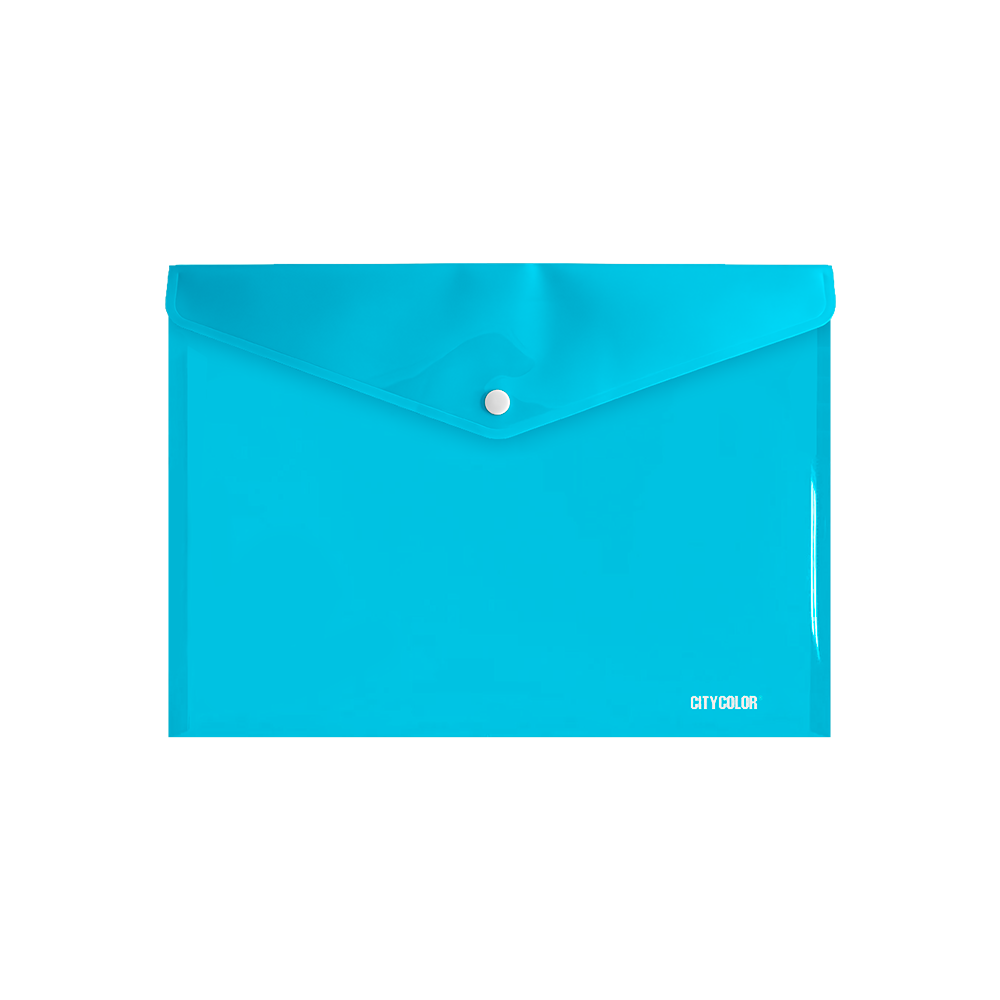 DOSSIER ENVELOPE A5 C/BOTÃO 170X240 PP AZUL