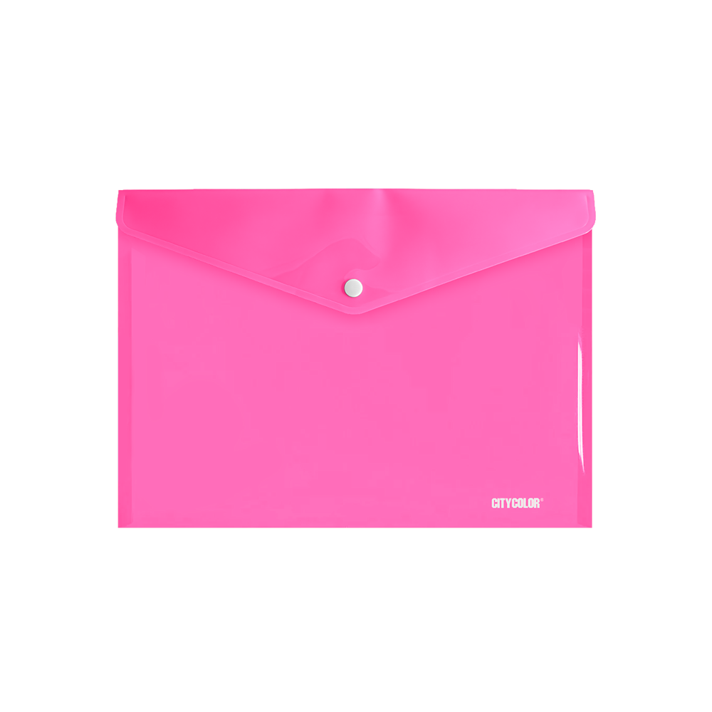 DOSSIER ENVELOPE A5 C/BOTÃO 170X240 PP ROSA 0