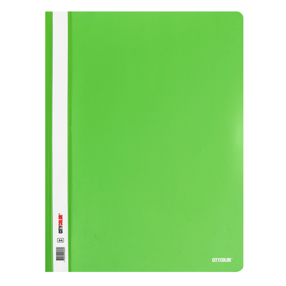 DOSSIER PVC C/FERRAGEM A4+ 230X310 TRANSPARENTE/VERDE 0