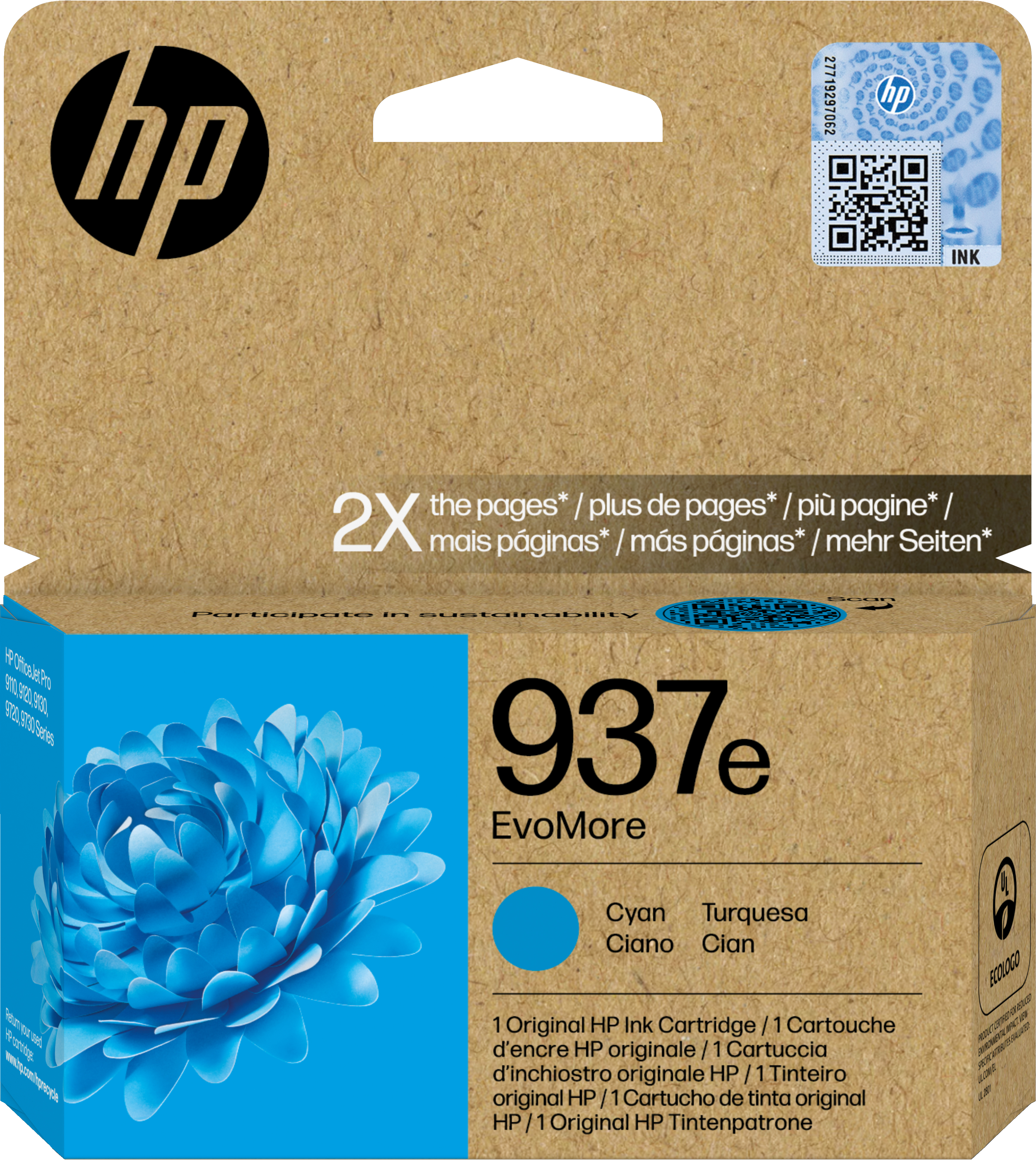 TINTEIRO HP OJ PRO 9110B/9120/9120B/9130/9110B/9700/9700E 1.65K SIÃO 937E