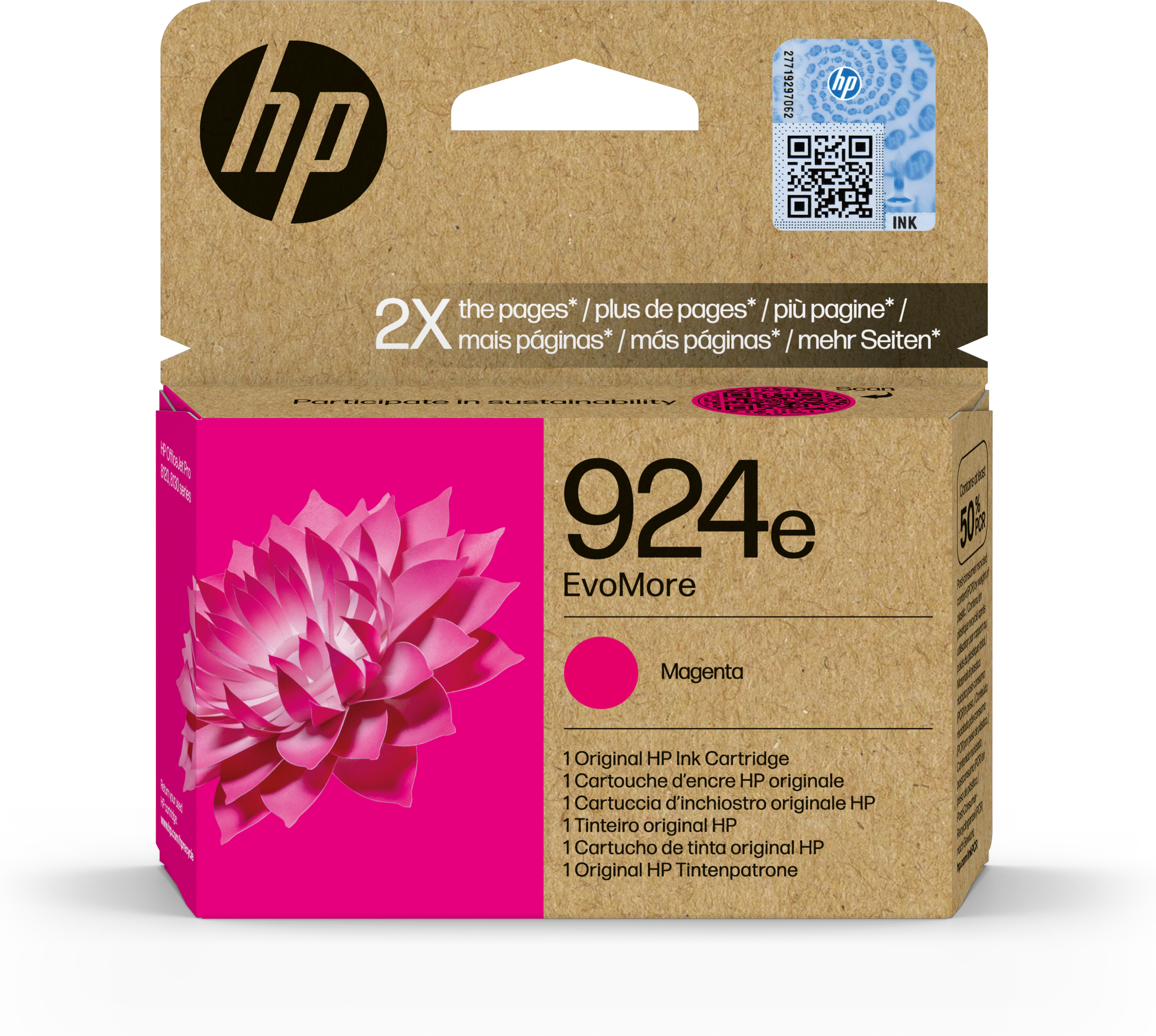 TINTEIRO HP OJ PRO 8120/8130 EVO MORE SERIES 0.8K MAGENTA 924E