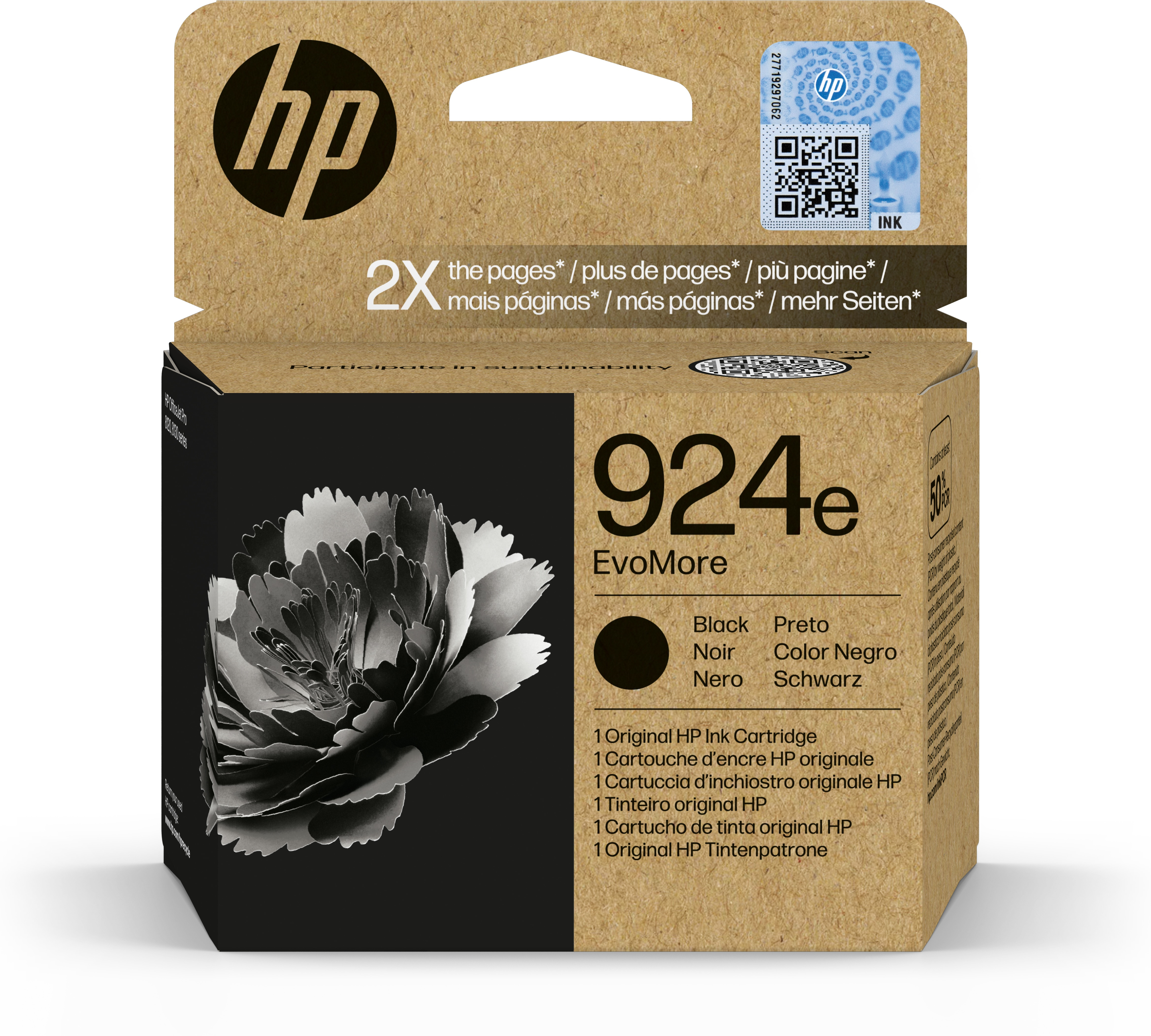 TINTEIRO HP OJ PRO 8120/8130 EVO MORE SERIES 1.0K PRETO 924E