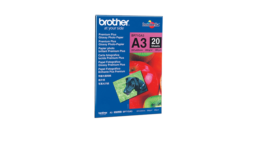 PAPEL FOTO BROTHER INKJET GLOSSY A3 260G PACK COM 20FOLHAS