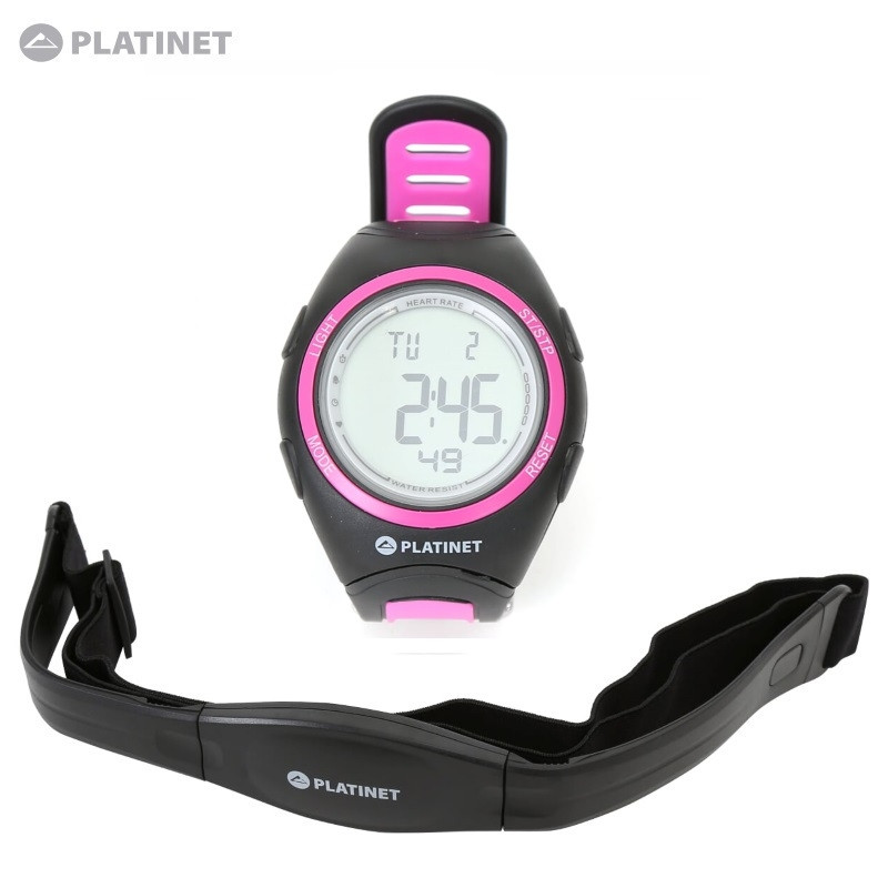 RELÓGIO SPORT WATCH PLATINET HEART RATE MONITOR PRETO/ROSA PHR207P 42353