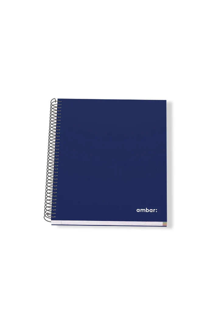 CADERNO CAPA DURA A4 AMBAR IDEAS 150FOLHAS 70G ESPIRAL PAUTADO SORTIDO 1