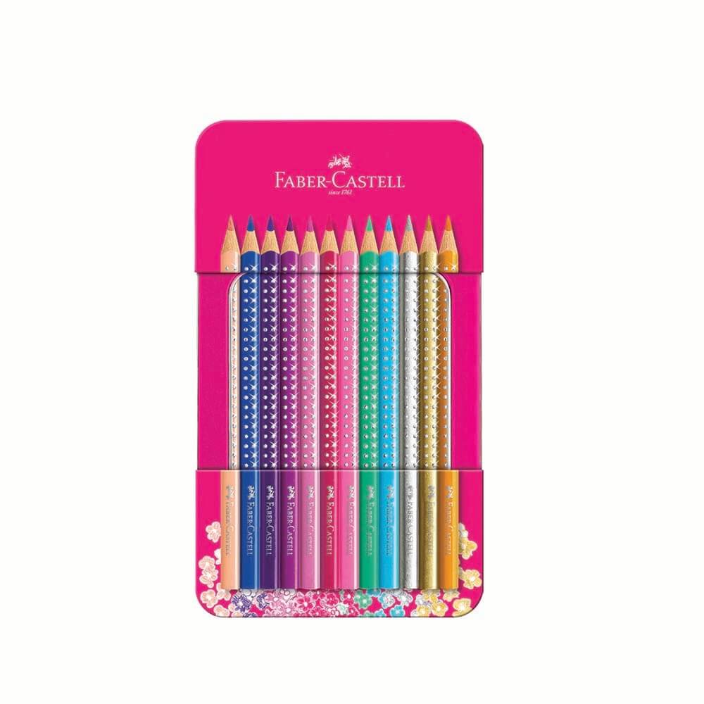 LÁPIS COR ESTOJO C/12 CORES + 10 MARCADORES FELTRO FABER-CASTEL 201737/155310