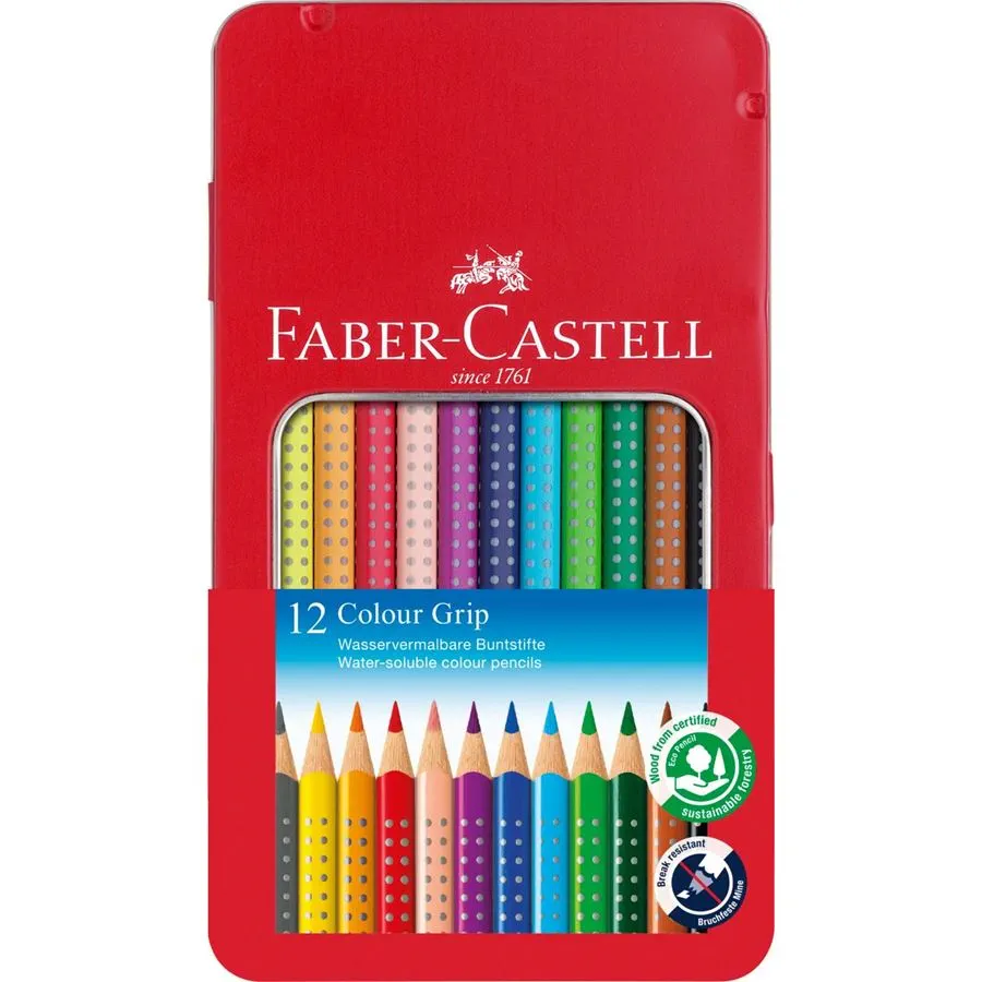 LÁPIS COR ESTOJO C/12 CORES + 10 MARCADORES FELTRO FABER-CASTEL 112413/155310