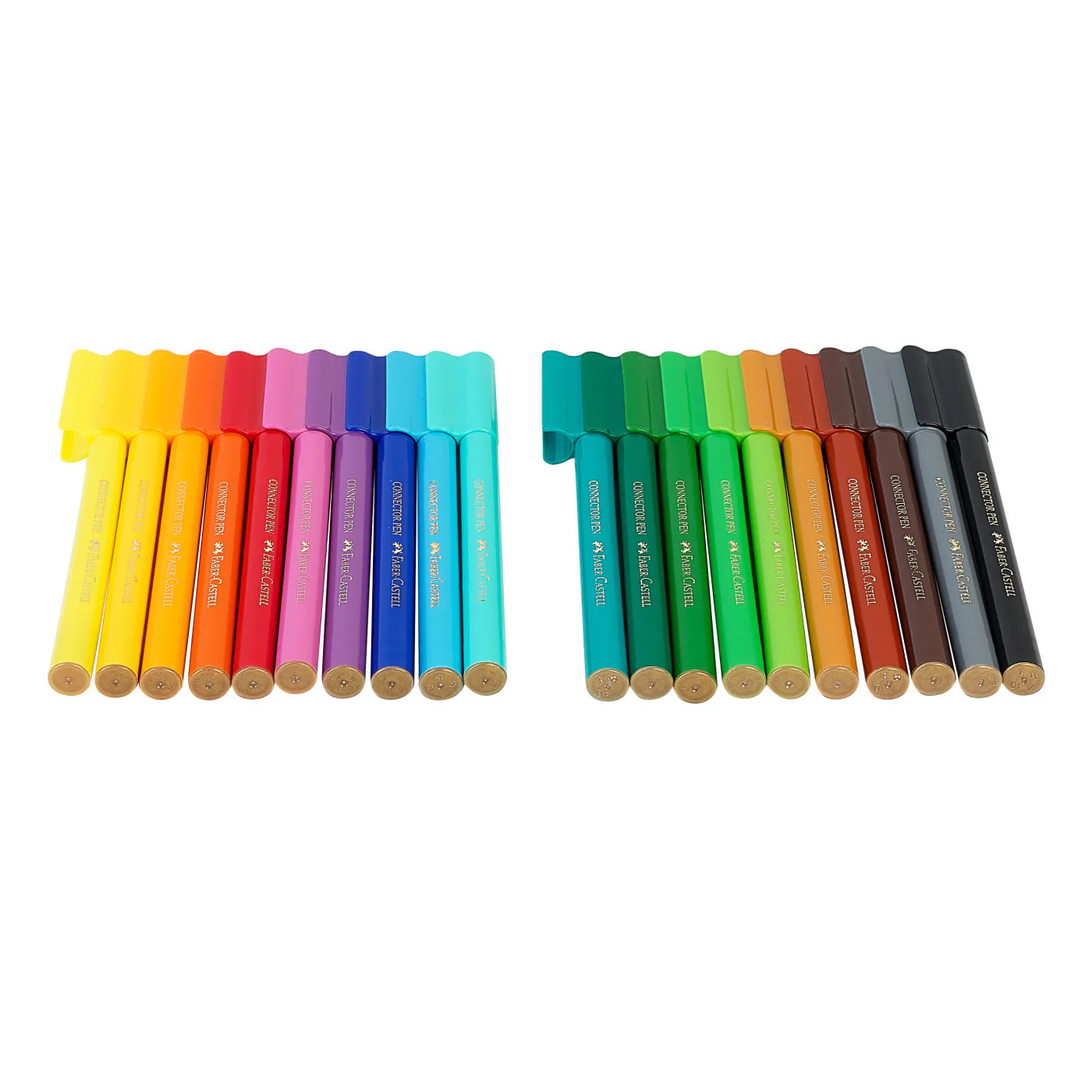 CANETAS FELTRO ESTOJO METAL C/20 CORES DINOSSAURO FABER-CASTELL 155546 2