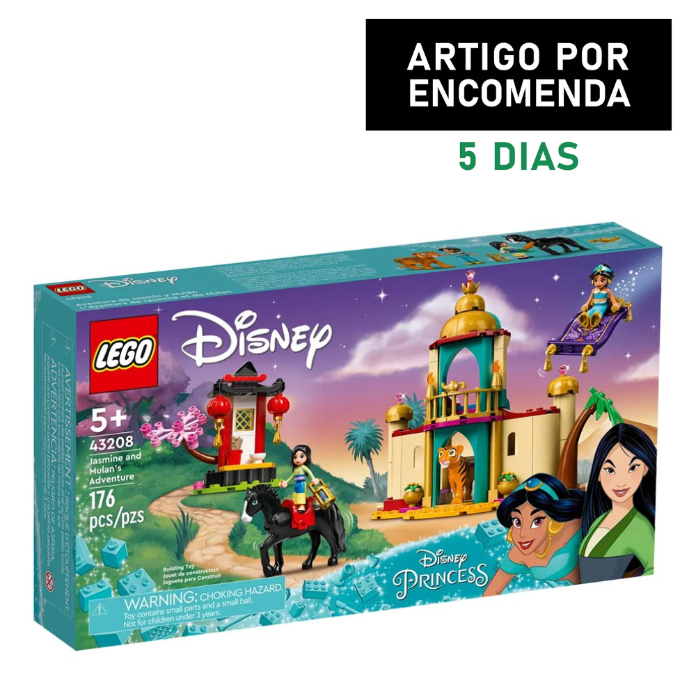 JOGO LEGO DISNEY A AVENTURA DE JASMINE E MULAN 176 PEÇAS