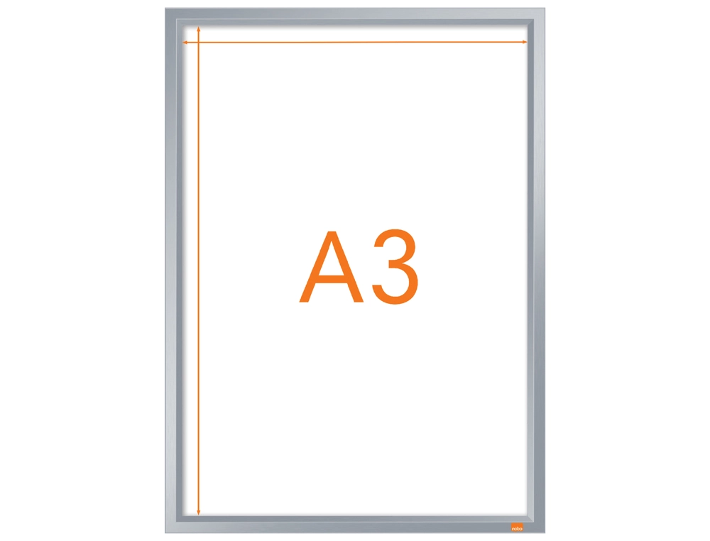 MOLDURA PORTA ANUNCIOS NOBO IMPRESSION PRO DIN A3 MOLDURA DE CLIP ALUMINIO 2