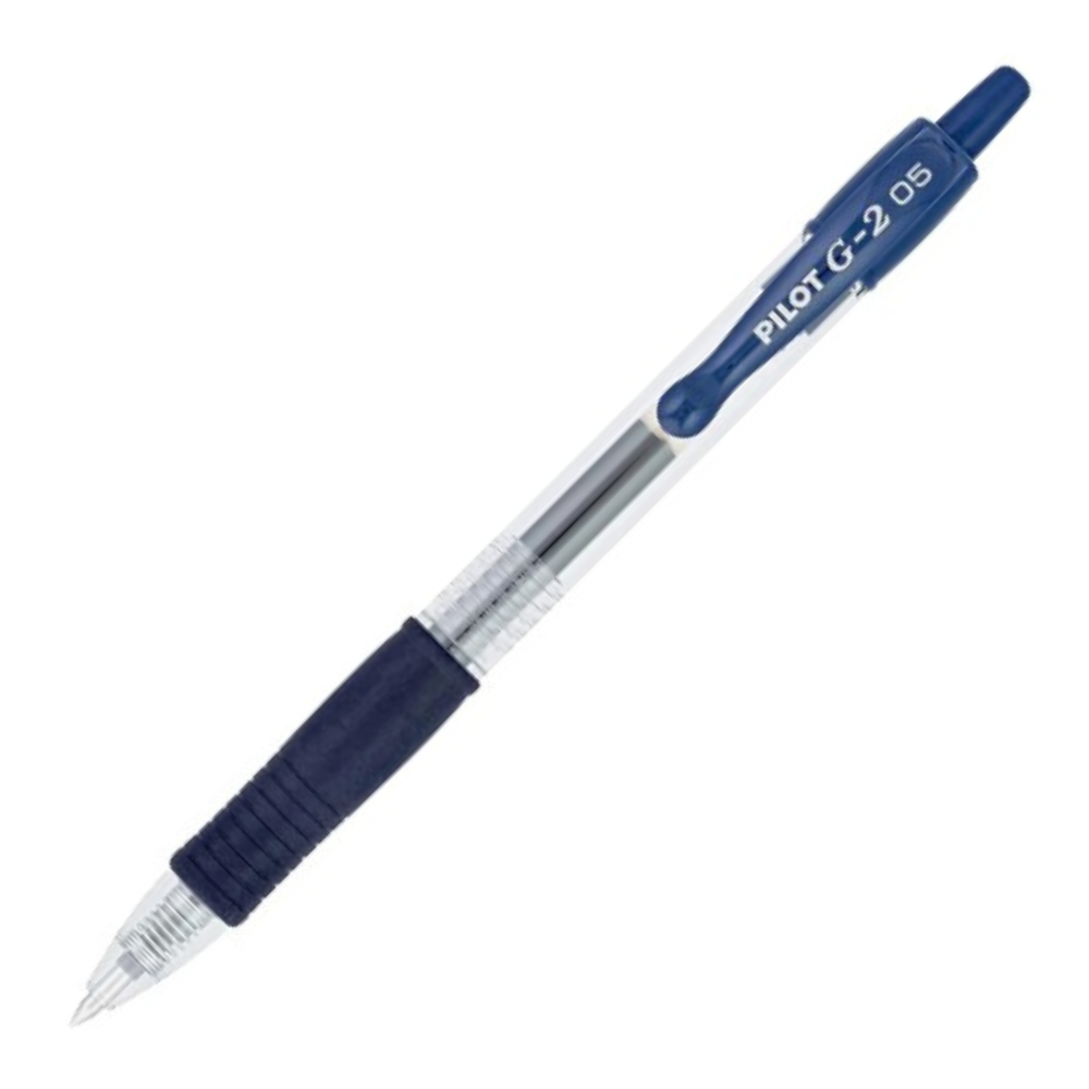 ESFEROGRÁFICA GEL PILOT RUBBER GRIP RETRÁTIL FINE 0.5MM BL-G2-5B AZUL