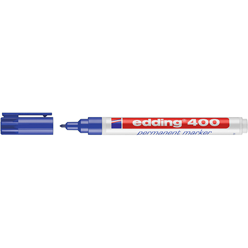MARCADOR EDDING 400 TINTA PERMANENTE AZUL 2