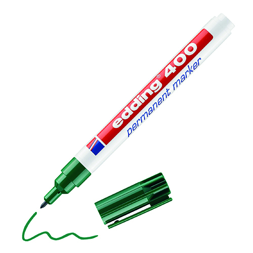 MARCADOR EDDING 400 TINTA PERMANENTE VERDE 0