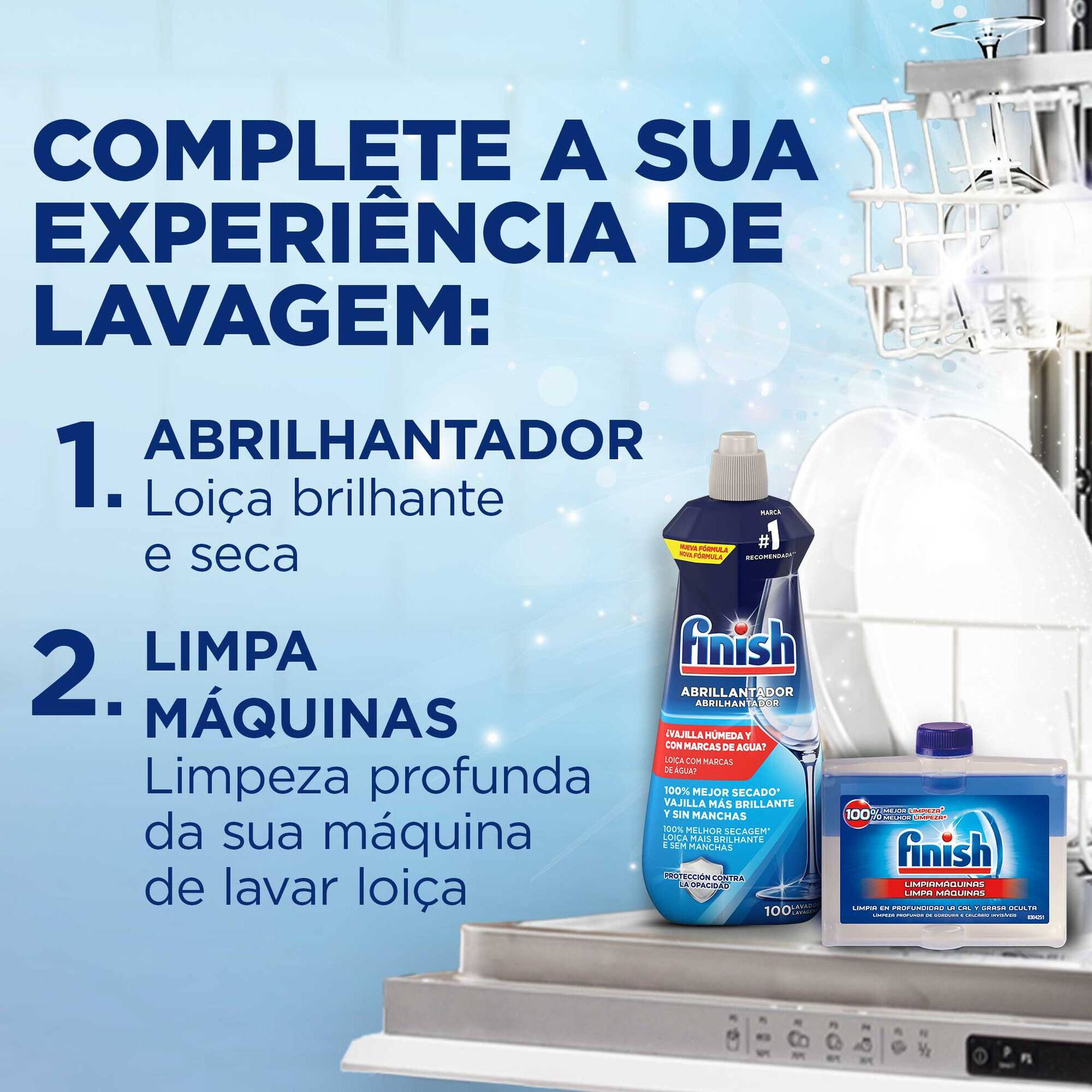 DETERGENTE MAQUINA LOIÇA FINISH POWER LIMÃO 100 PASTILHAS 1