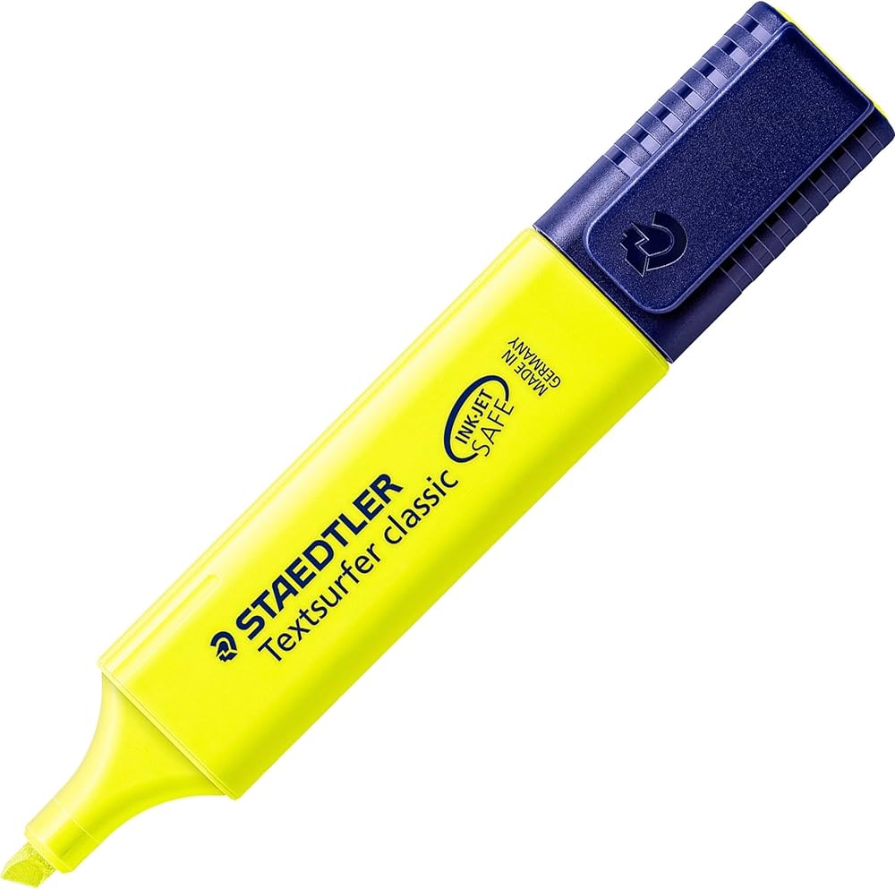 MARCADOR FLUOR STAEDTLER TEXTSURFER CLASSIC 364 AMARELO