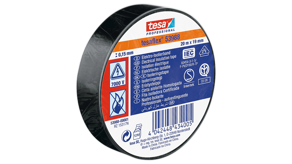 FITA ISOLADORA SPVC ELECTRICAL TAPE 20MX19MM PRETA