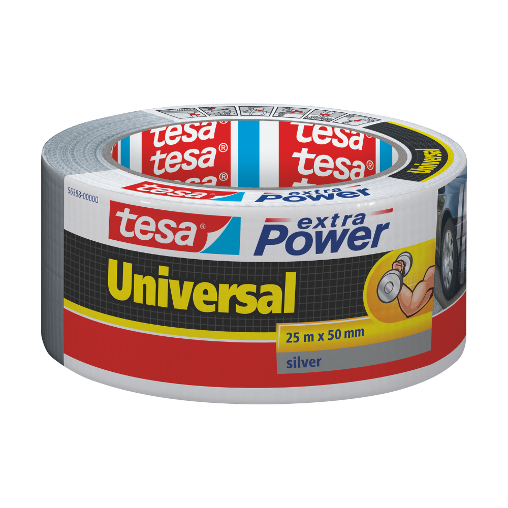 FITA ADESIVA TESA REPAIR EXTRA POWER CINZA UNIVERSAL 25MX50MM