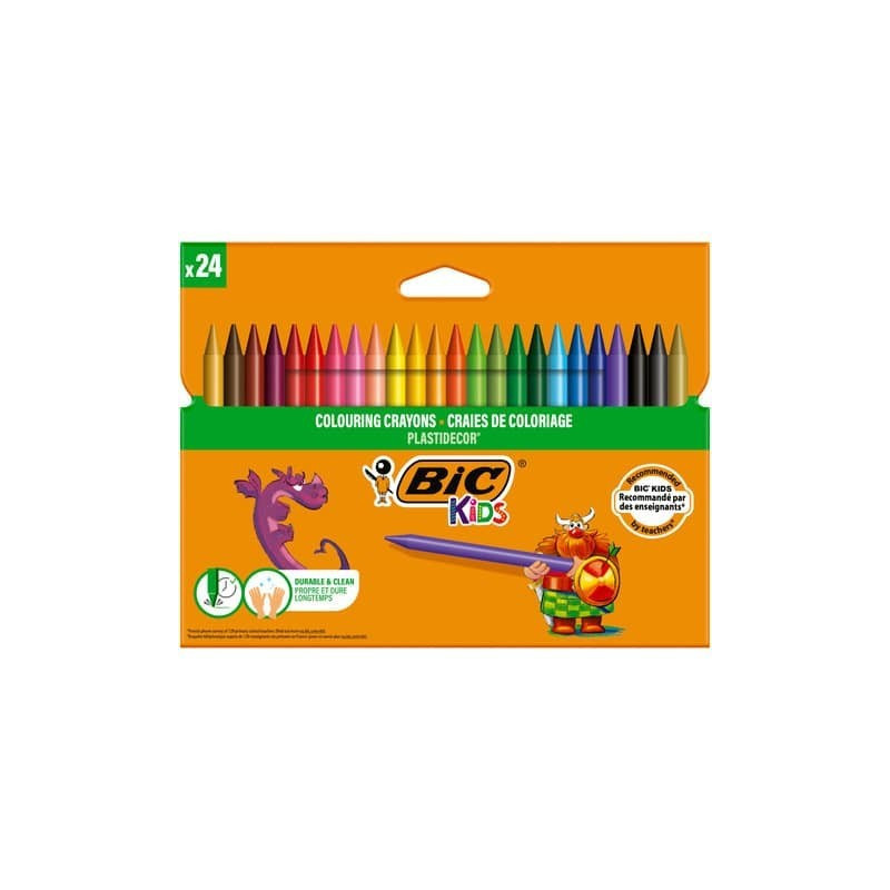 LÁPIS DE CERA BIC PLASTIDECOR CAIXA C/24 8297724