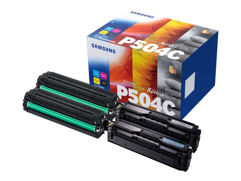 TONER SAMSUNG CLP415/CLX4195 KIT C/4 CORES CMYK CLT-P504C/ELS