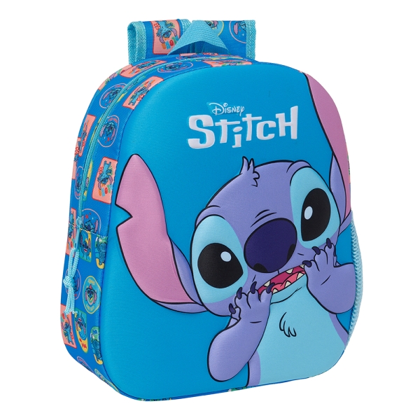 MOCHILA STITCH 3D 27X33X10CM