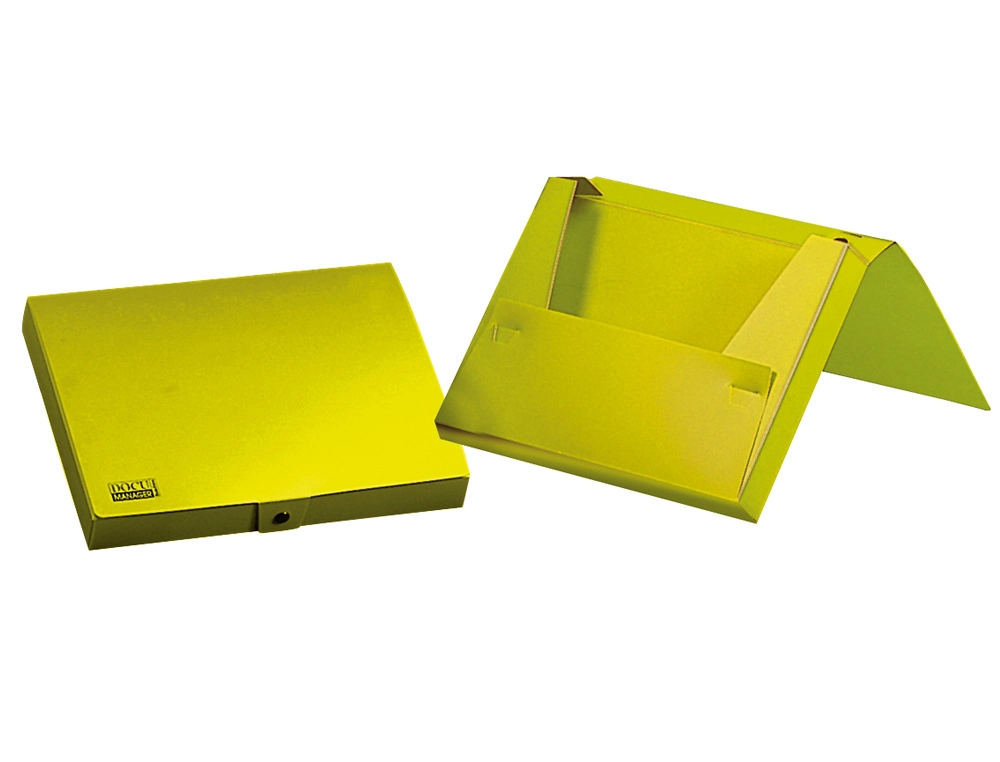 PASTA PORTA DOCUMENTOS COM ELASTICOS PP DIN A4 AMARELO FLUOR L25MM