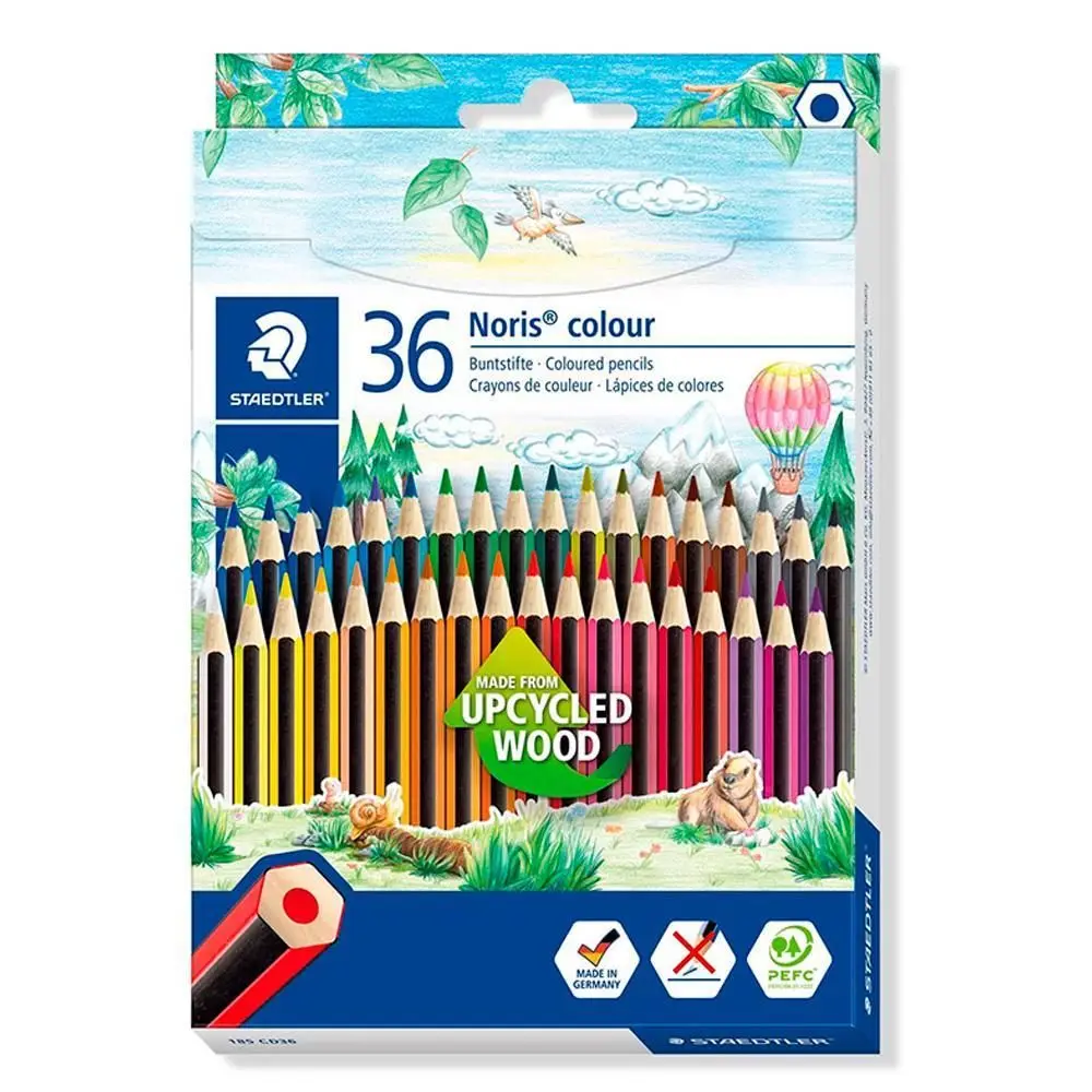 LÁPIS COR STAEDTLER NORIS CLUB LONGOS CAIXA C/36 ART.185 CD36