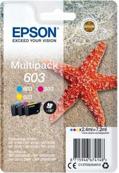 TINTEIRO EPSON 603 PACK C/3 CORES CMY