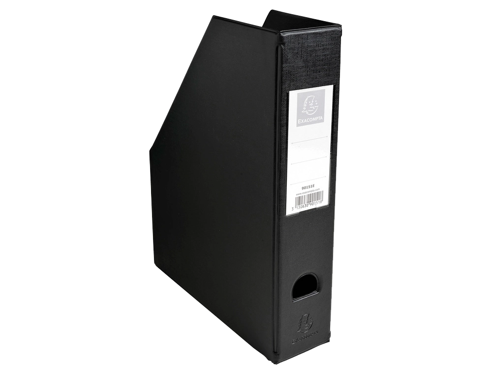 PORTA REVISTAS EXACOMPTA PVC L70MM COR PRETO 230X310X70MM