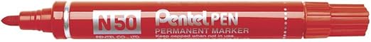 MARCADOR TINTA PERMANENTE PENTEL N50S 1,5-2MM PRETO 2
