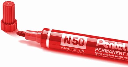 MARCADOR TINTA PERMANENTE PENTEL N50S 1,5-2MM PRETO 0