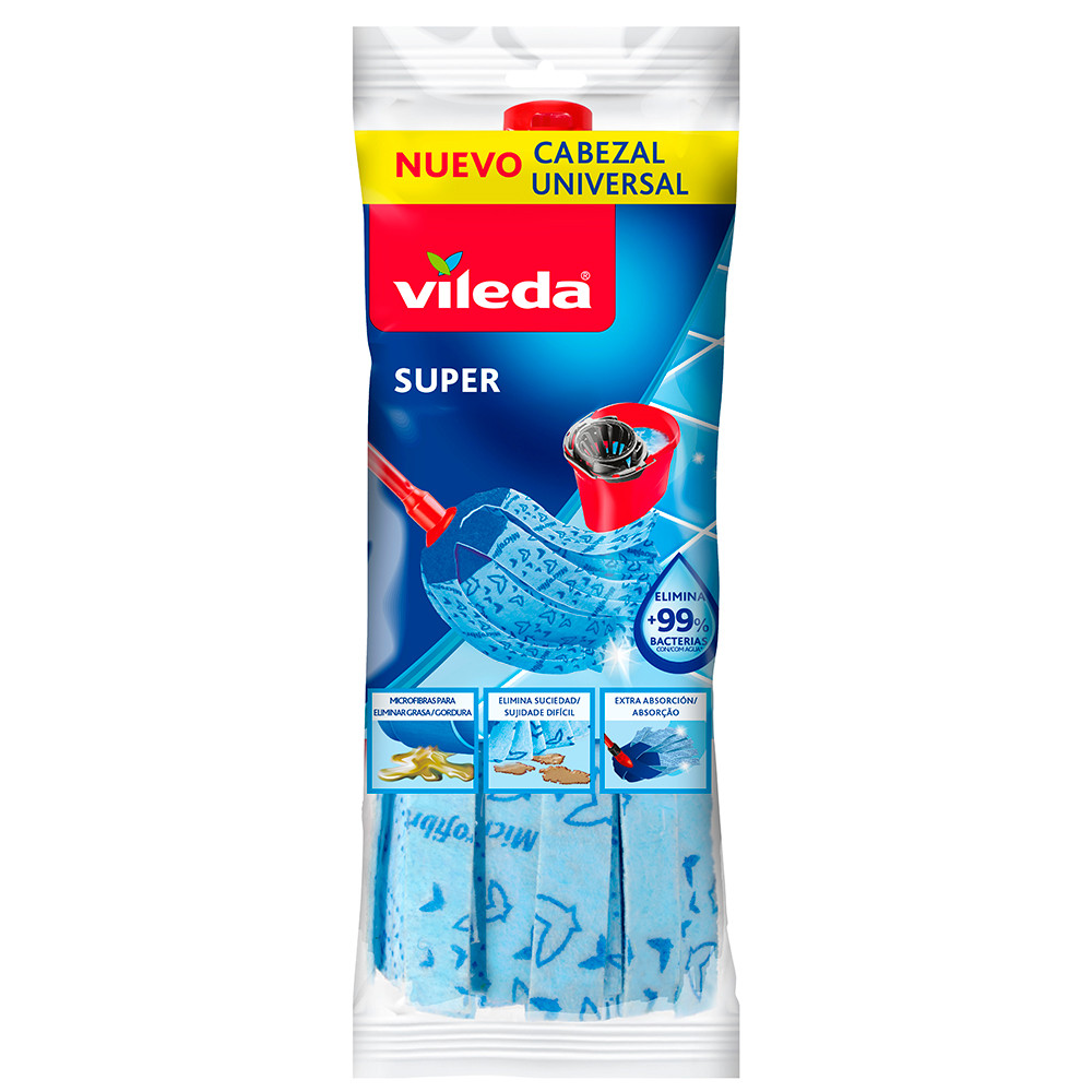 RECARGA ESFREGONA 100% MICROFIBRAS VILEDA SUPER