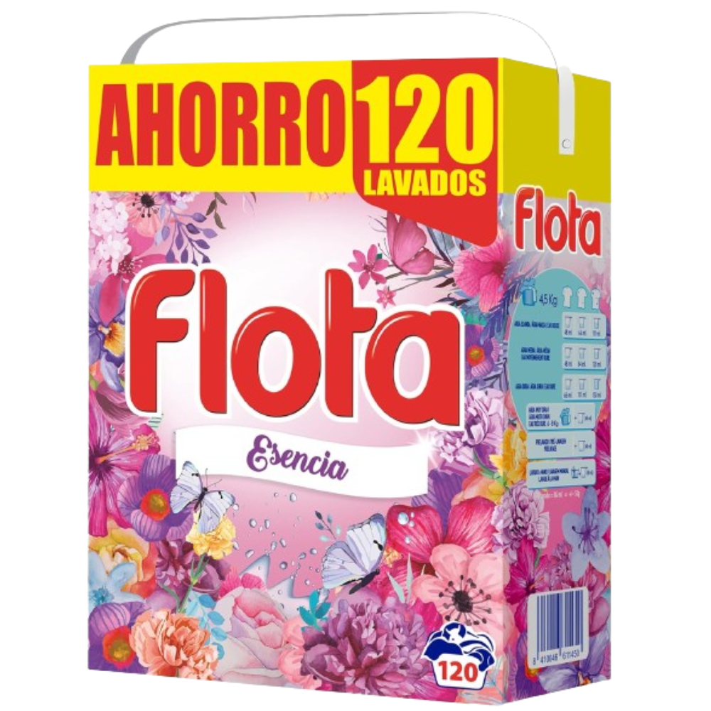 DETERGENTE ROUPA MÁQUINA PÓ FLOTA ESSENCIA 120 DOSES