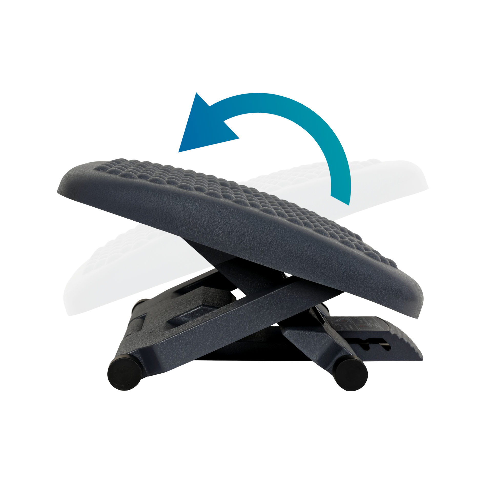 APOIO PARA PÉS ERGONÓMICO 460X350X110MM 2 NÍVEIS AJUSTAMENTO PRETO PFR6031 46197 3