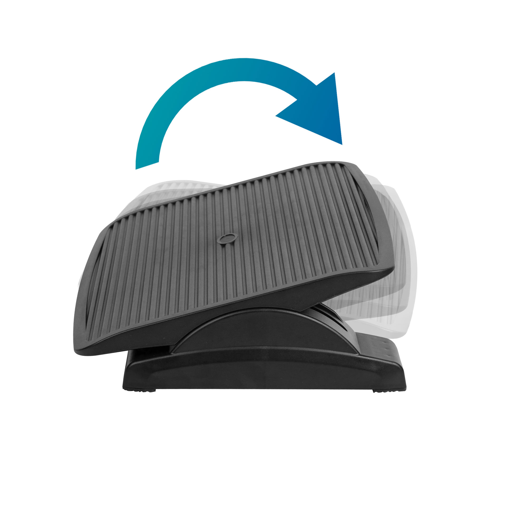 APOIO PARA PÉS ERGONÓMICO 470X350X091MM 2 NÍVEIS AJUSTAMENTO PRETO PFR7012 46198 3