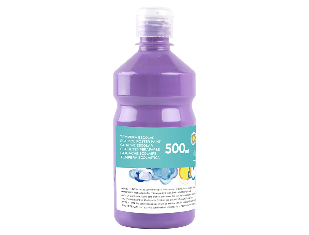 GUACHE ESCOLAR LIDERPAPEL 500ML LILAS