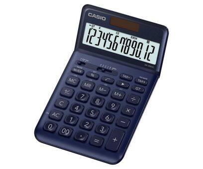 CALCULADORA SECRETÁRIA 12DIGITOS TAX+EURO+% CONVERTOR CASIO JW-200SC-NY AZUL ESC