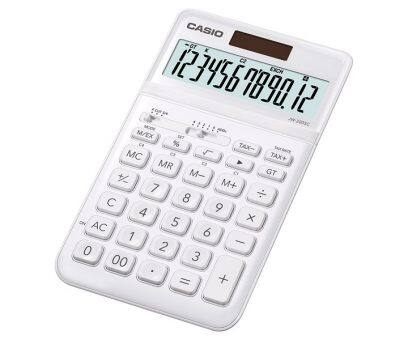 CALCULADORA SECRETÁRIA 12DIGITOS TAX+EURO+% CONVERTOR CASIO JW-200SC-WE BRANCA 1