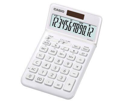 CALCULADORA SECRETÁRIA 12DIGITOS TAX+EURO+% CONVERTOR CASIO JW-200SC-WE BRANCA
