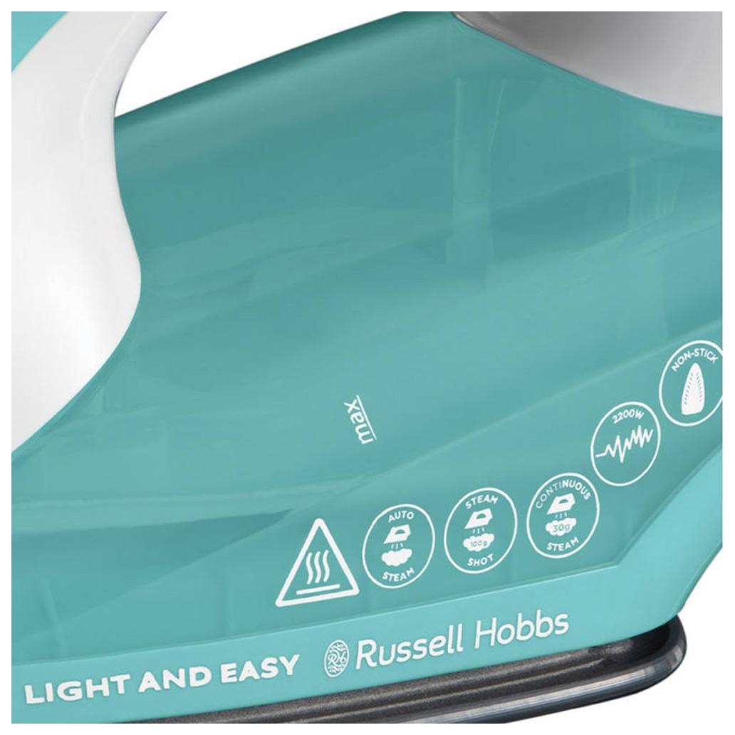 FERRO ENGOMAR A VAPOR 2400W RUSSEL HOBBS LIGHT & EASY 13780 1