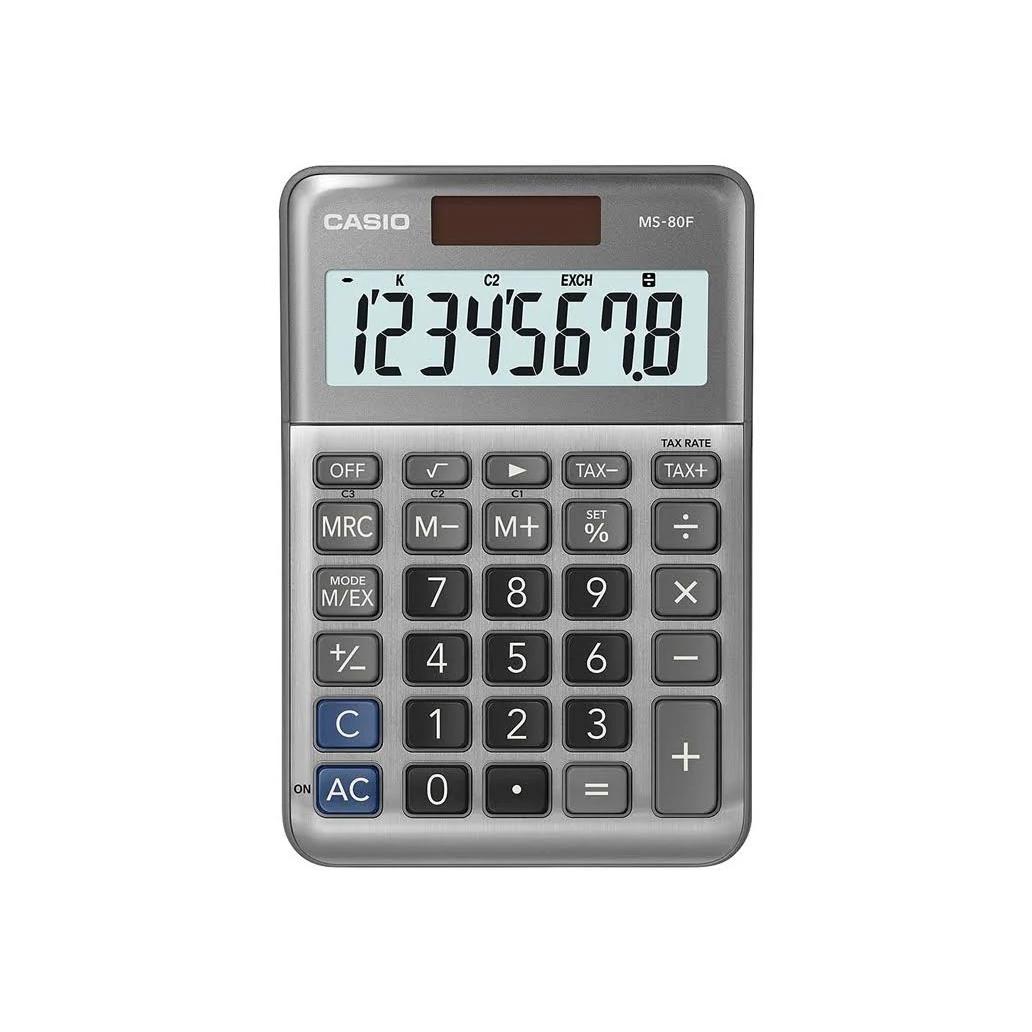 CALCULADORA DE SECRETARIA CASIO MS80F 8 DIGITOS 1