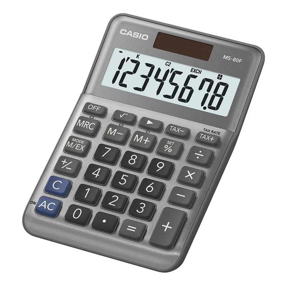 CALCULADORA DE SECRETARIA CASIO MS80F 8 DIGITOS 2