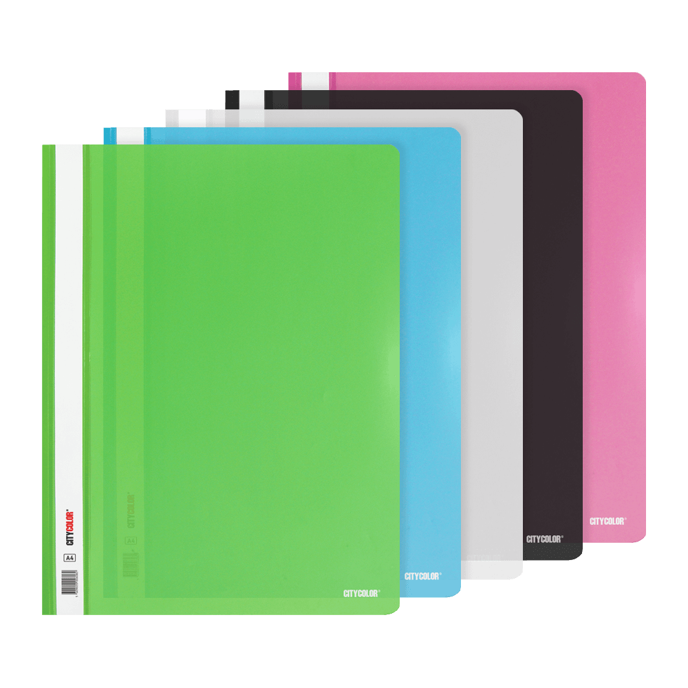 DOSSIER PVC C/FERRAGEM A4+ 230X310 TRANSPARENTE/AMARELO 1