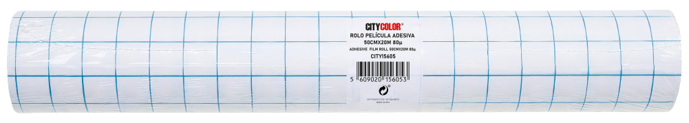 ROLO PELICULA ADESIVA FORRA LIVROS 80 MICRON 50CM X 20M