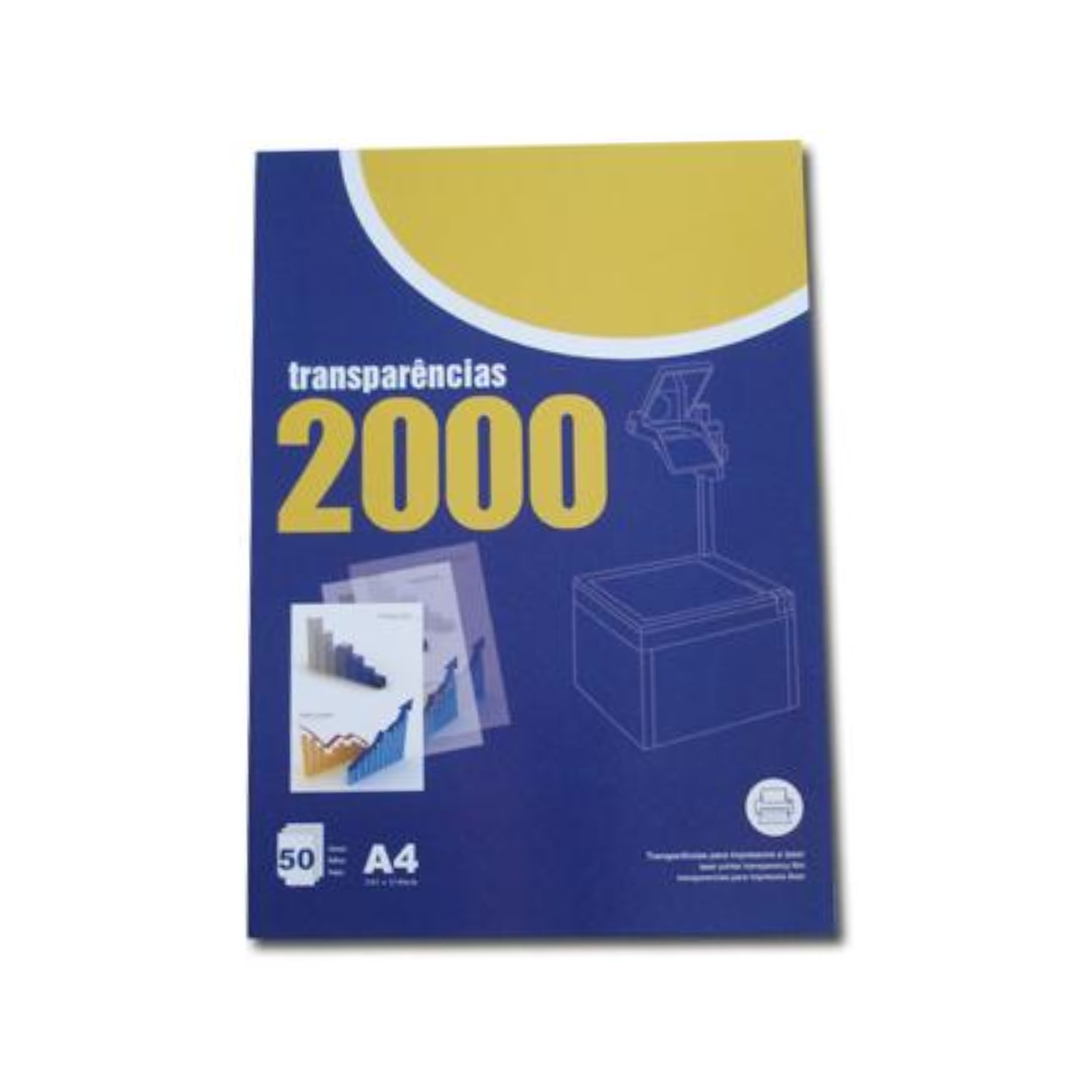 ACETATOS A4 LASER/COPIER 50FOLHAS/TRANSPARÊNCIAS