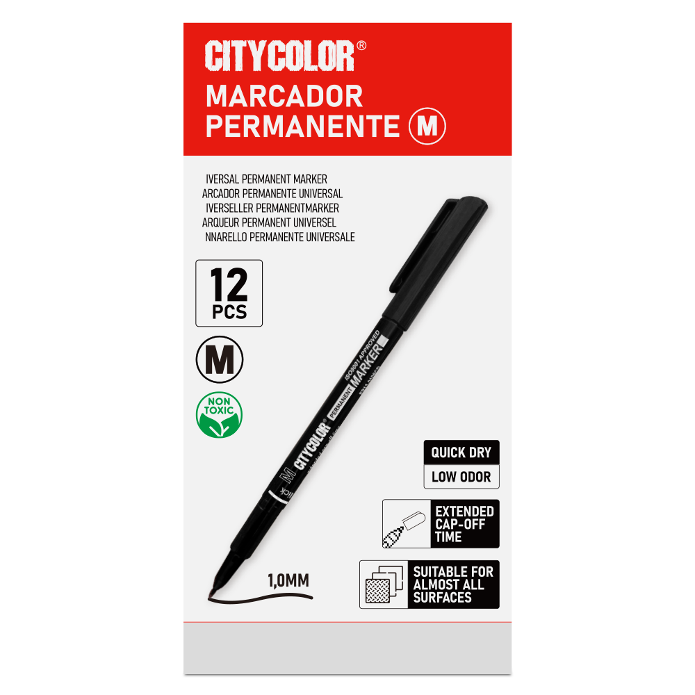 MARCADOR TINTA PERMANENTE CITYCOLOR M 1