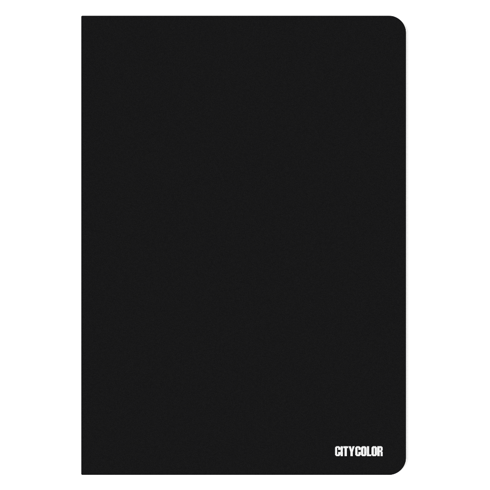 CADERNO CAPA PRETA A4 CITYCOLOR 80FOLHAS PAUTADO