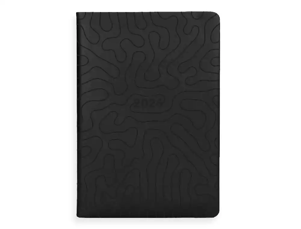 AGENDA ENCADERNADA LIPSI A5 2026 DIA PAGINA PRETO PAPEL 70G