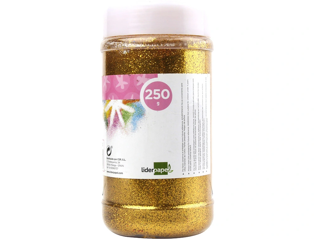 PURPURINA FANTASIA COR OURO METALIZADA FRASCO C/250GR PU19