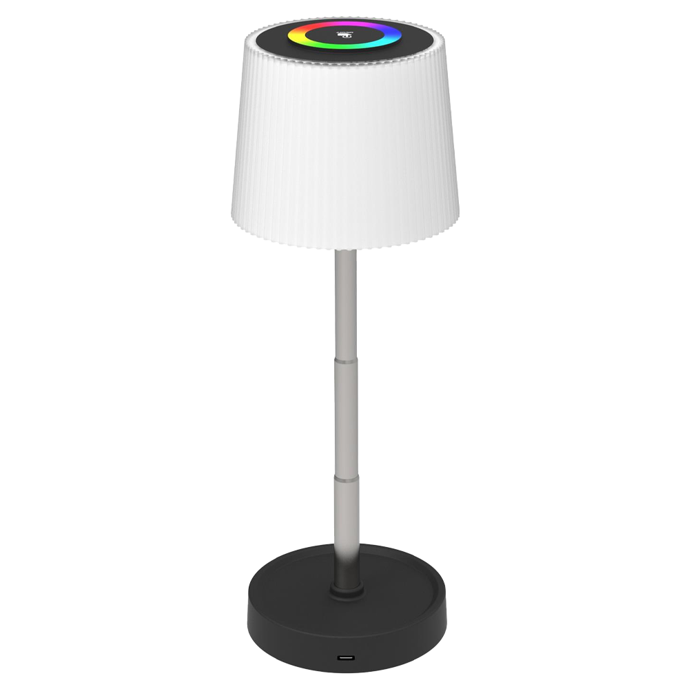 CANDEEIRO MESA LED 02W 160LM RGB BATERIA PRETO MODERN DESIGN PTL45RGB/46171 2