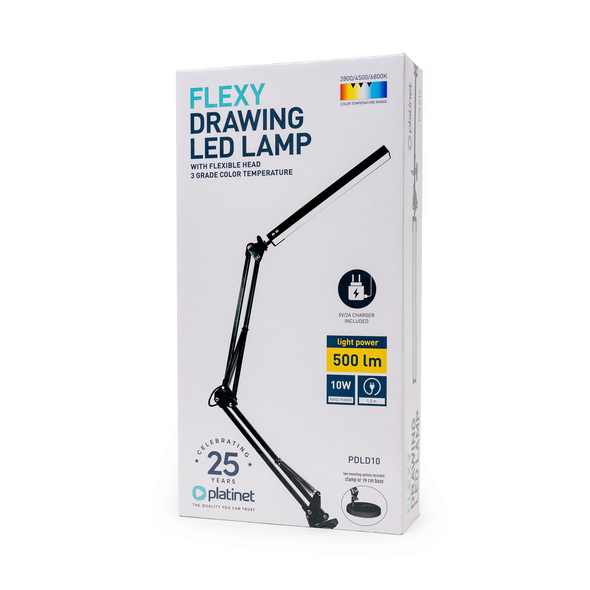 CANDEEIRO PROJETOS & DESIGN 10W 500LM 1HEAD 80LED C/CLIP PDLD10/46004 3